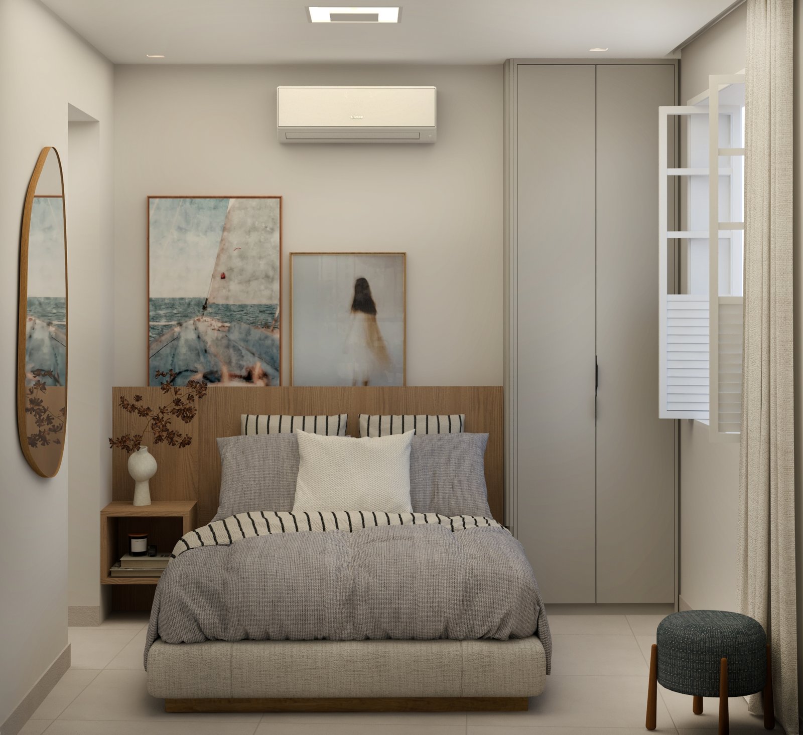 quarto 01 LANÇAMENTO BOTAFOGO! DOUBLE STUDIO NA RUA BAMBINA – 100% MOBILIADO – ALTO POTENCIAL